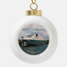 Badger boll eller snöflingornament
