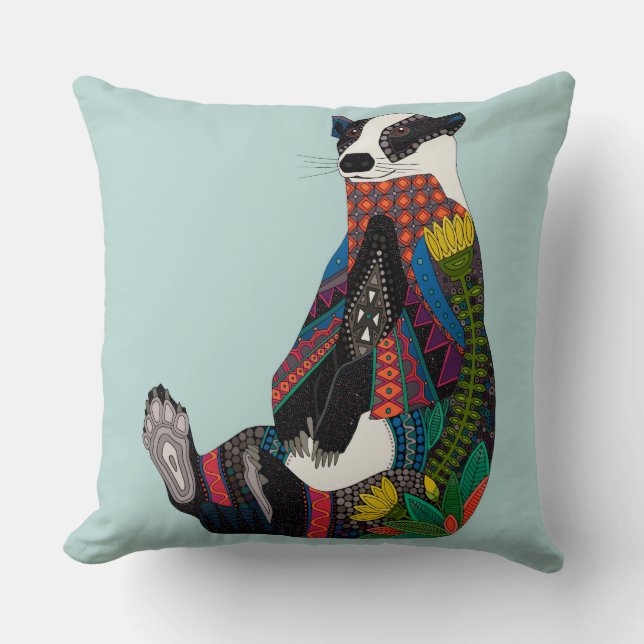 badger celadon Blue Kudde (Framsida)