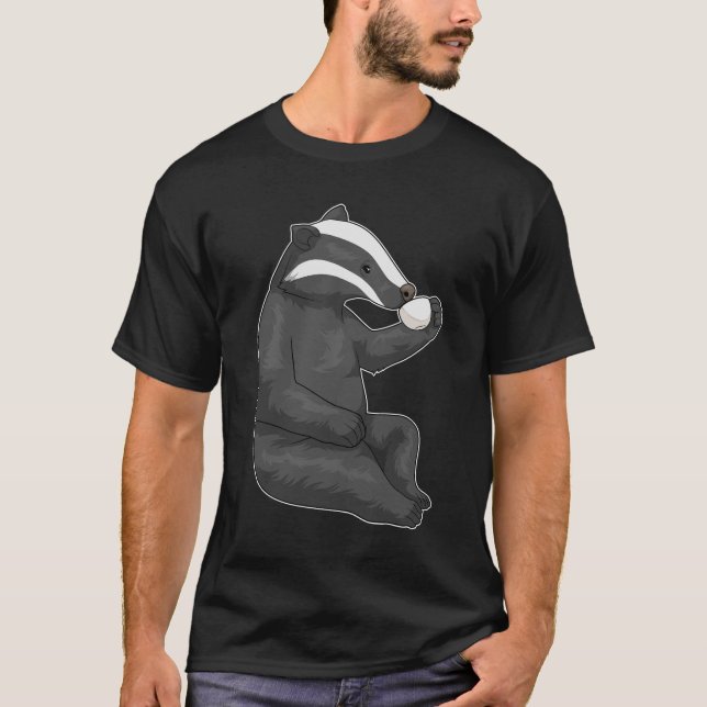 Badger Coffee Kopp T Shirt (Framsida)