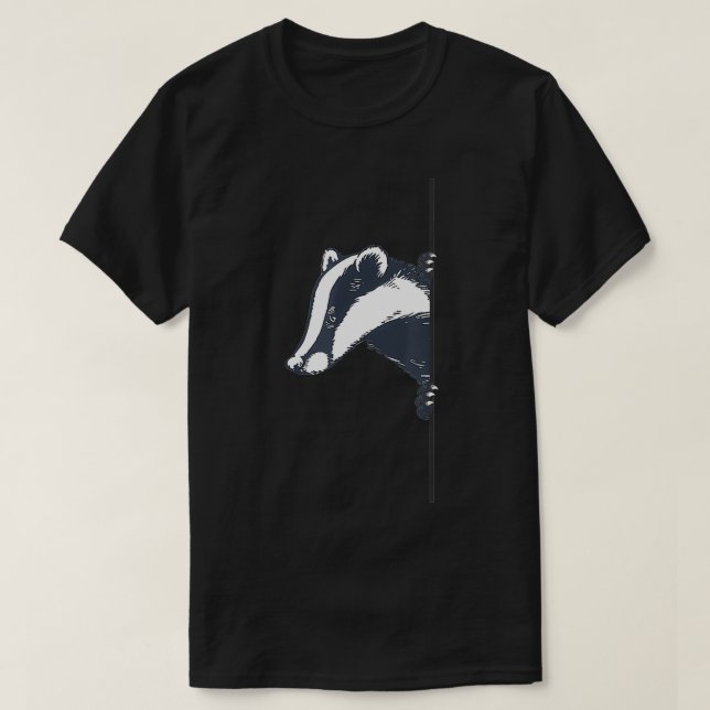 Badger  Cute Badger  T Shirt (Design framsida)