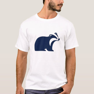 Badger Cute Minimalist Silhouette Nature Wildlife T Shirt