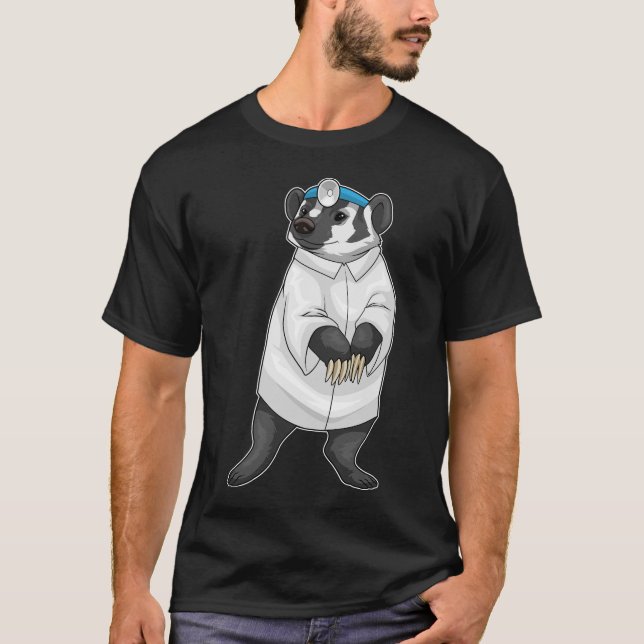 Badger Doktor Doktor jackar T Shirt (Framsida)