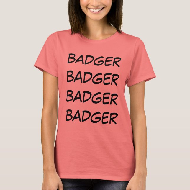 badger grävger-grävling tee (Framsida)