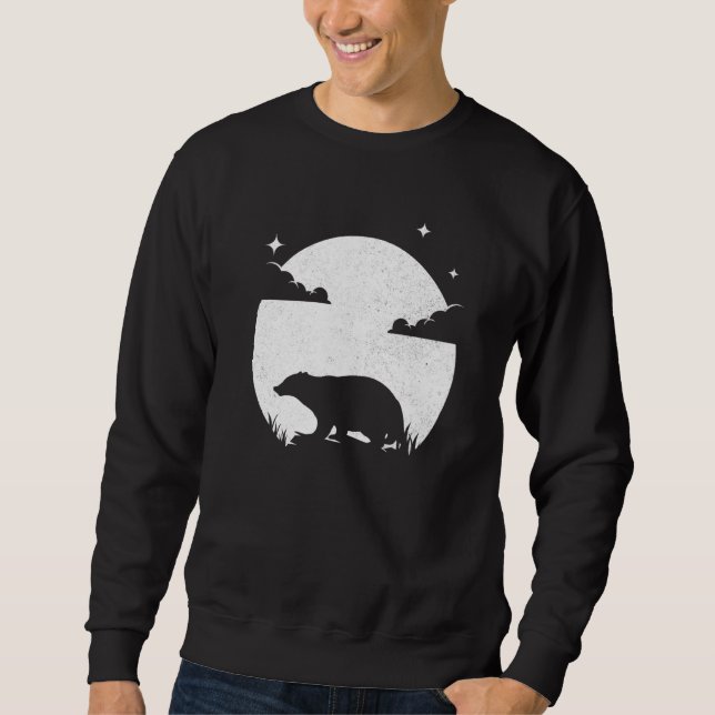 Badger Honey badger Badger Badgers Lång Ärmad Tröja (Framsida)