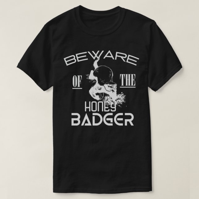 Badger Honey badger Forest Animal Gift 18 T Shirt (Design framsida)