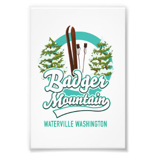 Badger Mountain Waterville Washington Skylogo Fototryck