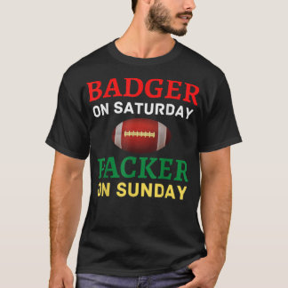 Badger på lördagspassen på Söndag Wis T Shirt