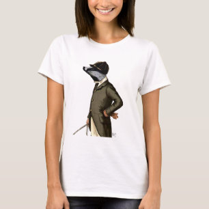 Badger Rider Porträtt Tee Shirt