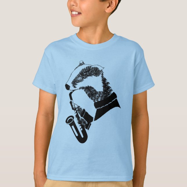 Badger Saxophone T-shirt (Framsida)