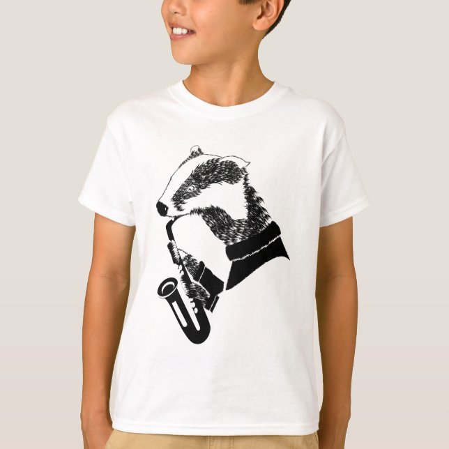 Badger Saxophone Tee (Framsida)