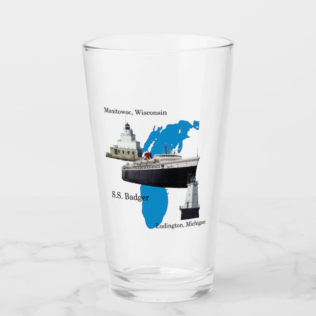 Badger Sjö Michigan glas (Framsida)