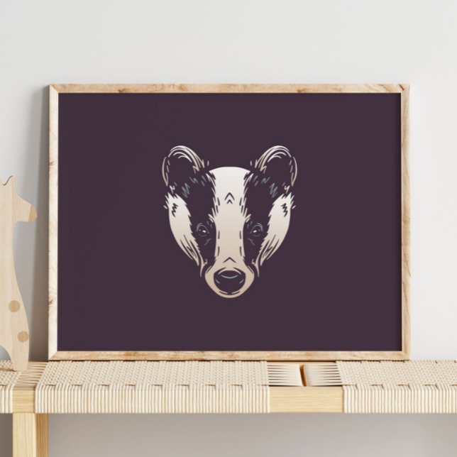 Badger | Utskrift av trädjur Poster (Skapare uppladdad)