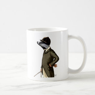 Badger vid Rider Porträtt Kaffemugg