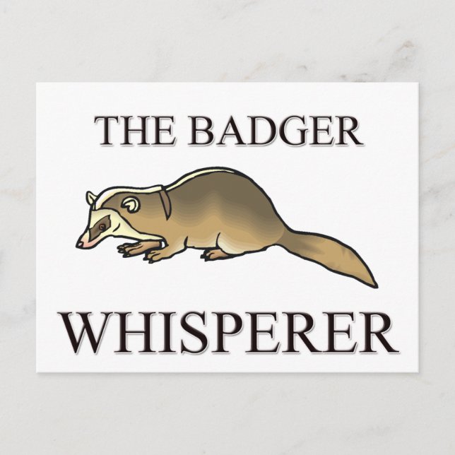 Badger Whisperer Vykort (Framsida)