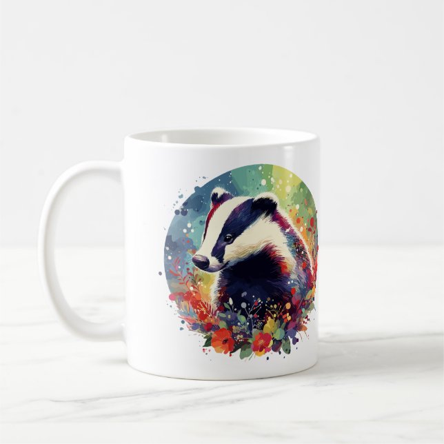 Badger & Wildblomma Kaffemugg (Vänster)
