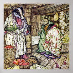 "Badgers House" av Arthur Rackham Poster