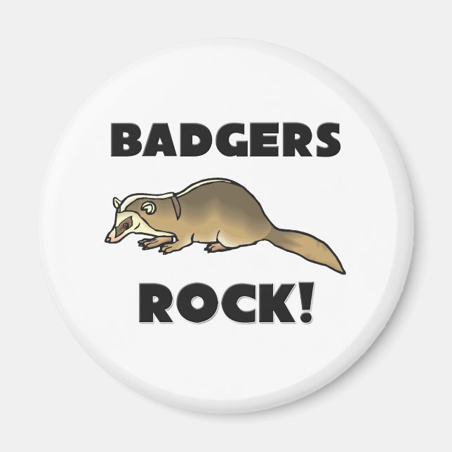 Badgers Sten Magnet (Framsidan)