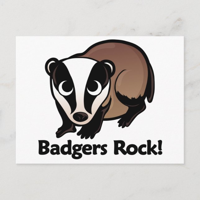 Badgers Sten! Vykort (Framsida)