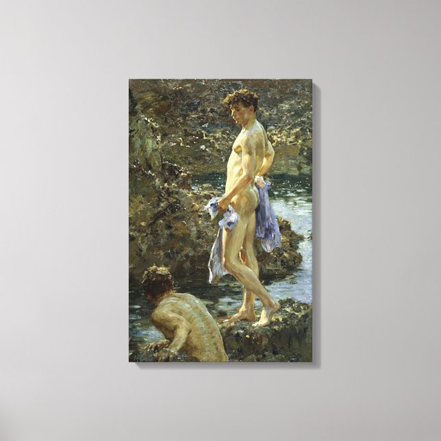 Badgruppen från 1914 canvastryck (Framsida)