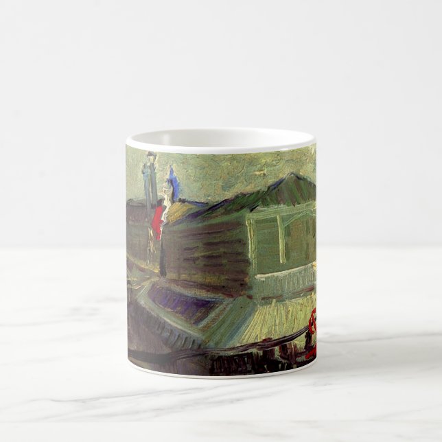 Badhammare på Seine Asniere av Vincent van Gogh Kaffemugg (Center)