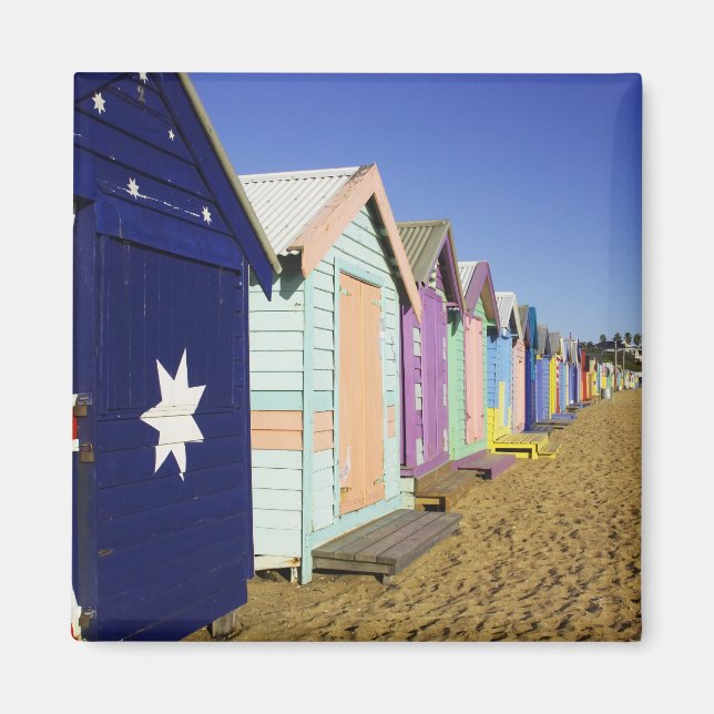 Badhytter, Middle Brighton Beach, Port Magnet (Framsidan)