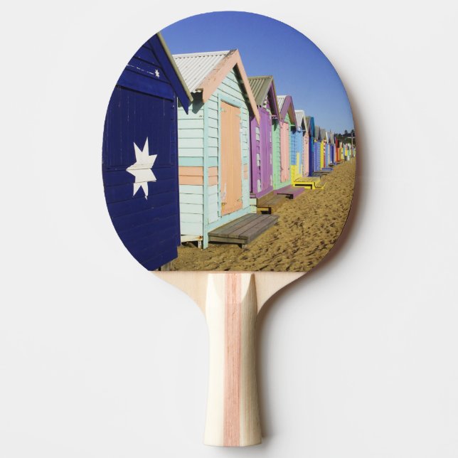 Badhytter, Middle Brighton Beach, Port Pingisracket (Framsidan)