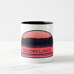 Badin Lake North Carolina Röd soluppgång Två-Tonad Mugg