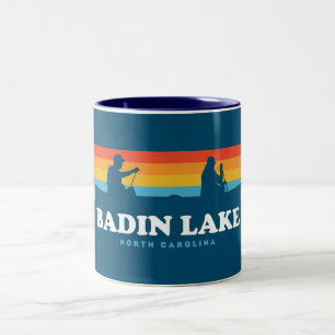 Badin Sjö North Carolina Canoe Två-Tonad Mugg