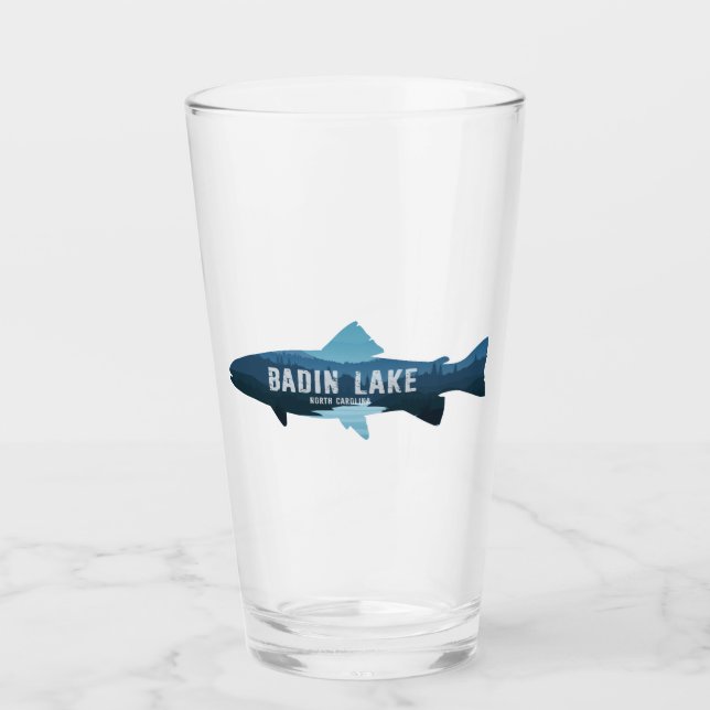 Badin Sjö North Carolina Fish Glaskopp (Framsida)