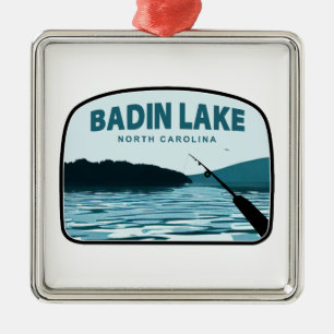 Badin Sjö North Carolina Fishing Rod Julgransprydnad Metall