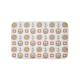 Badkar i Nautisk Mönster Badrumsmatta