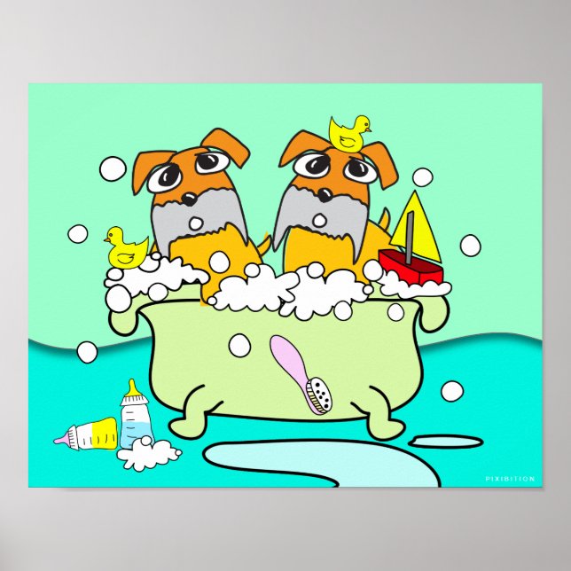 Badkarvalpaffisch 17 poster (Framsidan)