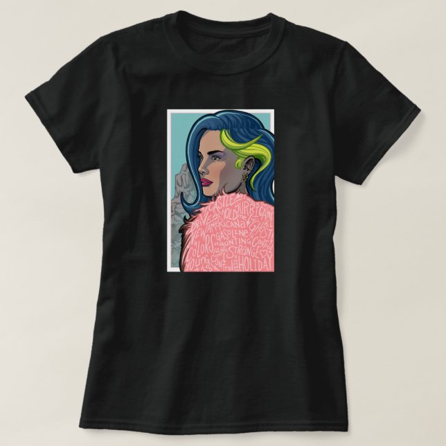 Badlands 10-årsjubileum Dam T Shirt (Design framsida)