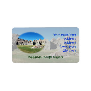 Badlands Adressetikett
