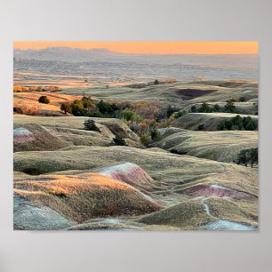 Badlands Backe Canvas Poster
