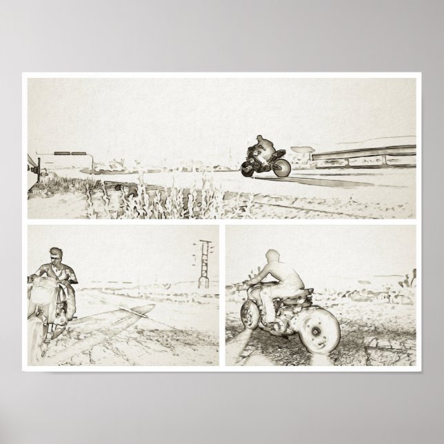 Badlands Biker Poster (Framsidan)