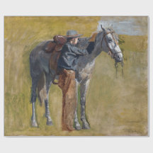 Badlands, Cowboy Horse Gammala västern Thomas Eaki