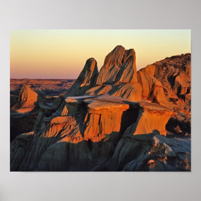 Badlands i Theodore Roosevelt National Park Poster (Framsidan)