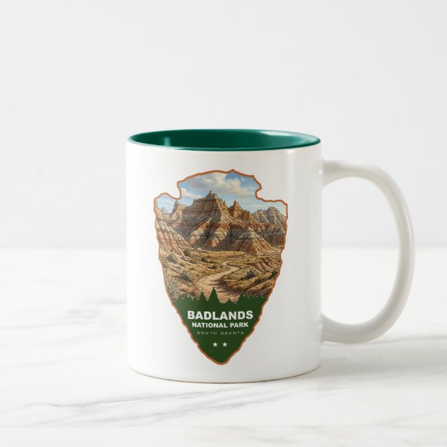 Badlands National Park Arrowhead Två-Tonad Mugg (Höger)