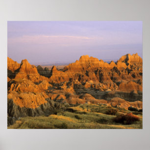 Badlands National Park i South Dakota Poster