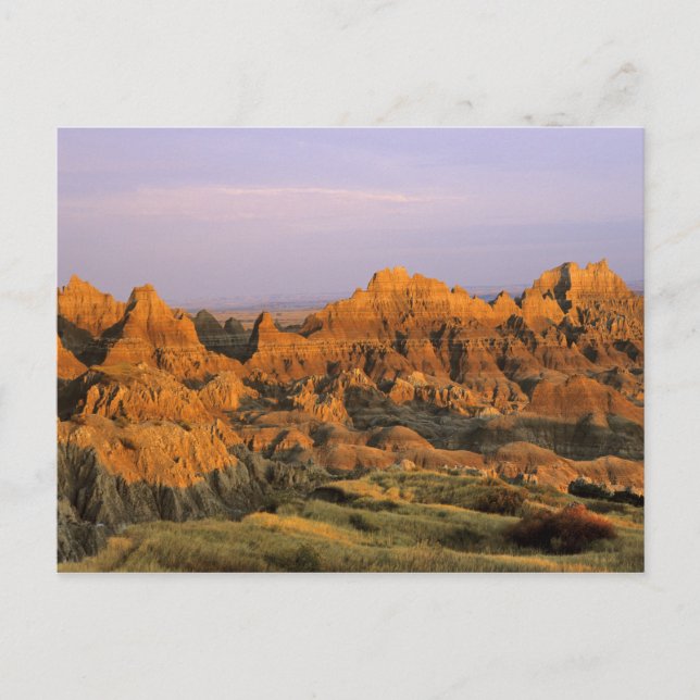 Badlands National Park i South Dakota Vykort (Framsida)