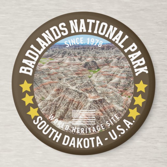 Badlands National Park Mountains Landscape Magnet (Skapare uppladdad)