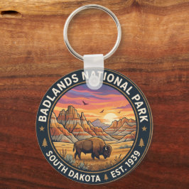 . Badlands National Park Nyckelring-Wilderness Sou Nyckelring