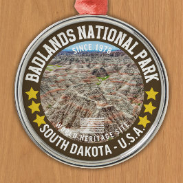 Badlands National Park South Dakota Julgransprydnad Metall