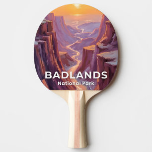 Badlands National Park South Dakota-målning Pingisracket
