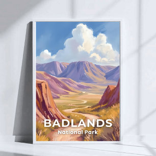 Badlands National Park South Dakota Resa Konst Poster