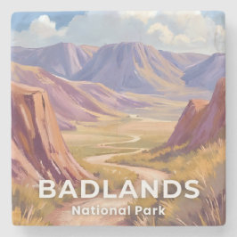 Badlands National Park South Dakota Resa Konst Stenunderlägg