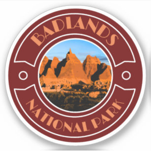 Badlands National Park South dakota road trip Klistermärken