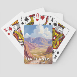 Badlands National Park South Dakota Travel Art Casinokort