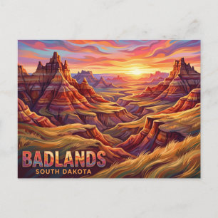 Badlands National Park South Dakota Vykort